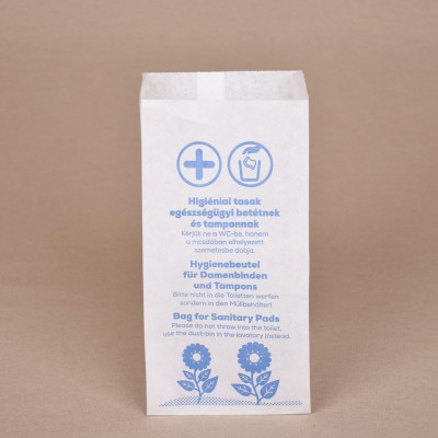 Higiéniai papírzacskó egészségügyi betétekhez és tamponokhoz - 2x100 db