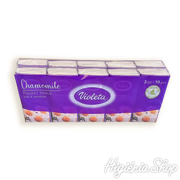 Soft & Sensitive Papírzsebkendő 10x10 db - Kamillás